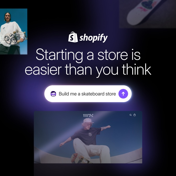 Shopify: Starting a store is easier than you think. Start for free.